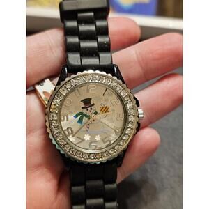 Geneva Platinum Snowman Watch **Needs Battery**